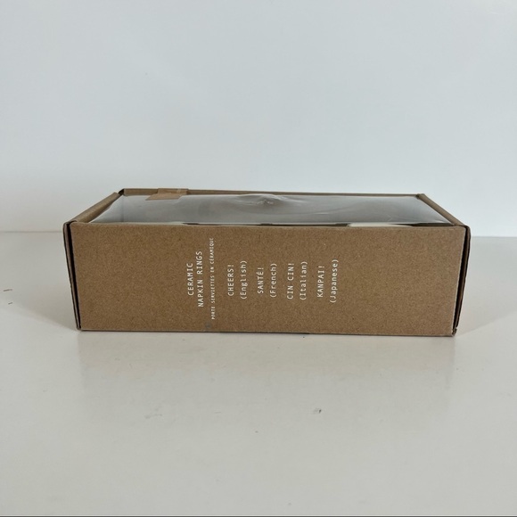 NWT Anthropologie Ceramic Napkin Rings - Picture 3 of 6
